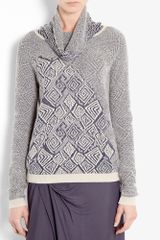 See By Chloé Tribal Intarsia Roll Neck Knit