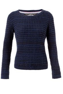 Tommy Hilfiger Long Sleeve Two Tone Knit Jumper with Crew Neck - Lyst