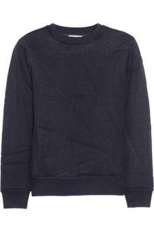 Acne Charlotte Quilted Merino Wool Sweater - Lyst