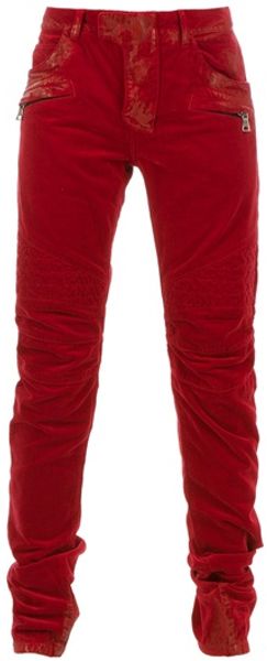 Balmain Quilted Trouser - Lyst