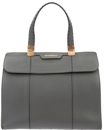 Emporio Armani Large Box Tote - Lyst