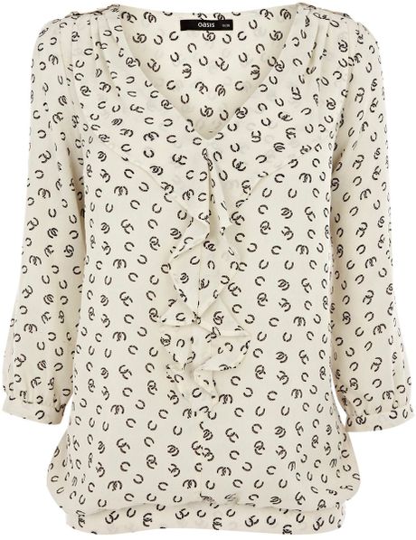 horseshoe print shirt