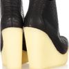 Pedro Garcia Fedora Textured Leather Wedge Ankle Boots in Black - Lyst
