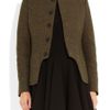 Stella Mccartney Natalie Wool Blend Tweed Jacket in Brown (bark) - Lyst