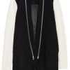 Tibi Knit Cashmere Combo Coat in Black - Lyst