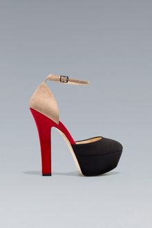 Zara Vamp with Platform Heel and Ankle Strap - Lyst
