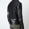 Balenciaga Leather and Flecked Tweed Motorcycle Jacket in Black for Men - Lyst