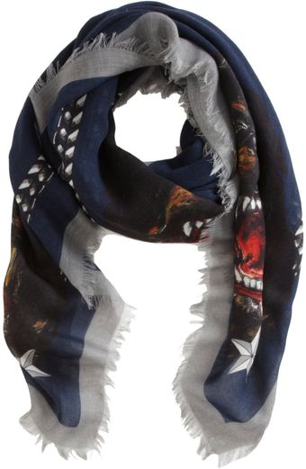 Givenchy Rottweiler Cornerprint Square Scarf - Lyst