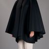 Gucci Cape with A Funnel Neck in Black - Lyst