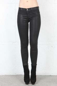 J Brand Low Rise Wax Coated Legging - Lyst