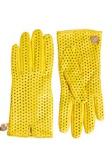 Moschino Cheap & Chic Perforated Heart Gloves