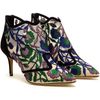 Nicholas Kirkwood Belle Epoque Embroidered Mesh Boots in Green (taupe) - Lyst