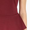 Oasis Short Sleeve Ponte Peplum Top in Purple (dark purple) - Lyst