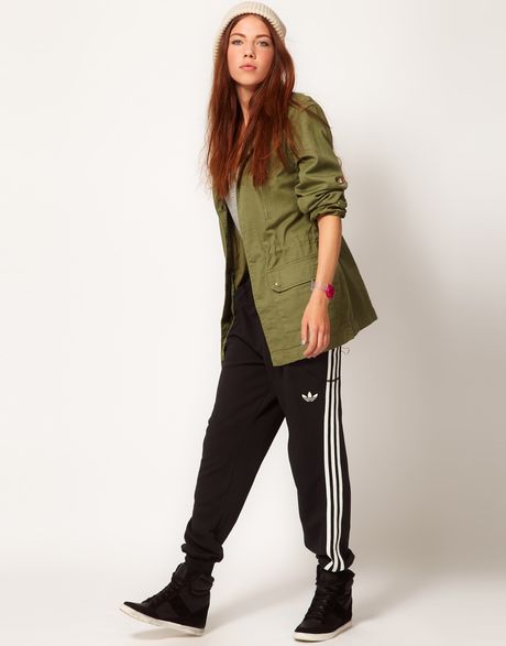 Adidas College Cuff Track Pant in Black - Lyst