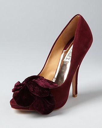 Badgley Mischka Peep Toe Platform Evening Pumps Maribelle - Lyst
