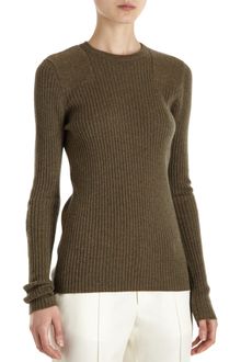 Barneys New York Solid Crewneck Sweater - Lyst
