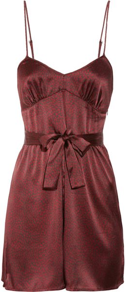 Burberry Brit Printed Silksatin Playsuit - Lyst