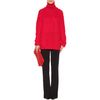 Christopher Kane Cableknit Turtleneck Sweater in Red - Lyst