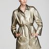 Diane Von Furstenberg Coat Yvette Golden Twill in Gold - Lyst