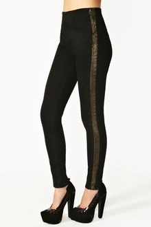 Nasty Gal Metal Stripe Skinny Jeans - Lyst