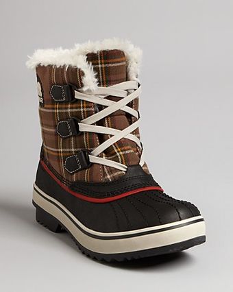 Sorel Cold Weather Lace Up Flat Boots Tivoli - Lyst