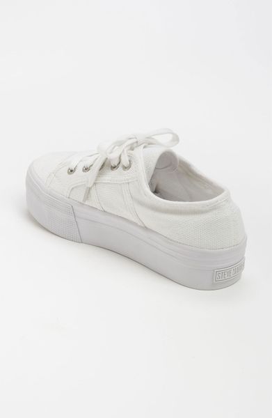 Steve Madden Braady Platform Sneaker in White | Lyst