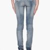Balmain Faded Blue Biker Jeans in Blue - Lyst