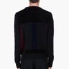 Christopher Kane Black Flock Panel Sweater in Black for Men - Lyst