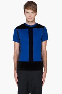 Christopher Kane Blue Flock Panel Tshirt - Lyst
