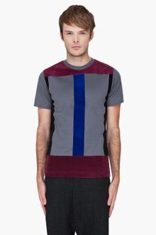 Christopher Kane Grey Flock Panel Tshirt - Lyst
