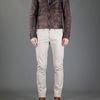 Dolce & Gabbana Distressed Lamb Skin Jacket in Brown for Men - Lyst