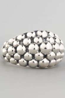 Lagos Medium Sterling Silver Bold Caviar Ring - Lyst