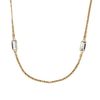 Michael Kors Chain and Crystal Necklace Golden in Gold (golden) - Lyst