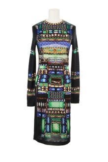 Peter Pilotto Multicoloured Fine Knit Wool Dress - Lyst