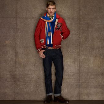 Rugby Gothic R Varsity Jacket - Lyst