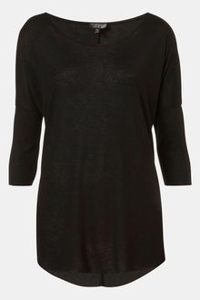 Topshop Burnout Drop Shoulder Top - Lyst
