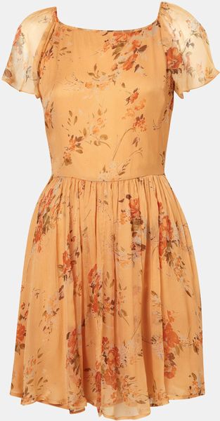 Topshop Autumn Meadow Print Dress - Lyst