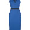 Victoria Beckham Sleeveless Dress in Blue - Lyst