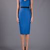 Victoria Beckham Sleeveless Dress in Blue - Lyst