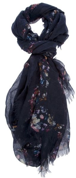 Alexander McQueen Floral Skull Scarf - Lyst