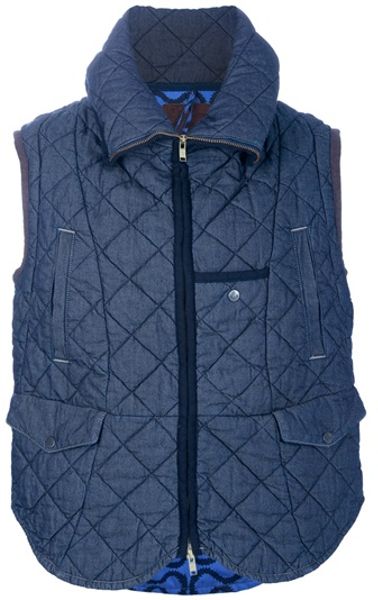 Vivienne Westwood Anglomania Life Quilted Gilet in Blue for Men - Lyst