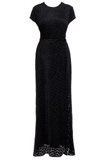 Issa Open Back Velvet Gown - Lyst
