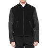 Alexander Wang Wool Blend and Nubuck Bomber Jacket in Black for Men - Lyst