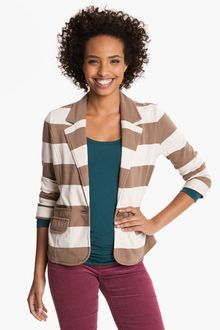 Caslon® Stripe Knit Blazer - Lyst