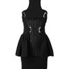 David Koma Strapless Technojersey Dress in Black - Lyst
