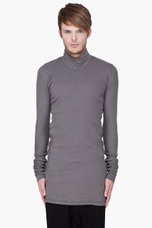 DRKSHDW by Rick Owens Long Grey Jersey Turtleneck - Lyst