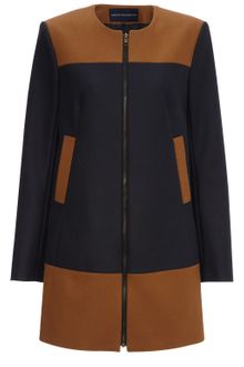 French Connection Wonderland Wool Longsleeved Zip Through Coat - Lyst