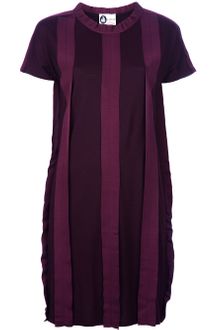 Lanvin Short Sleeved Panel Dress - Lyst