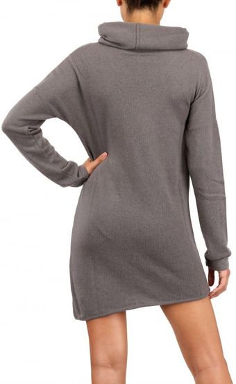 Laura G Knitted Wool Asymmetric Dress - Lyst
