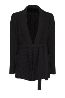 Mango Cable Knit Cotton Cardigan - Lyst